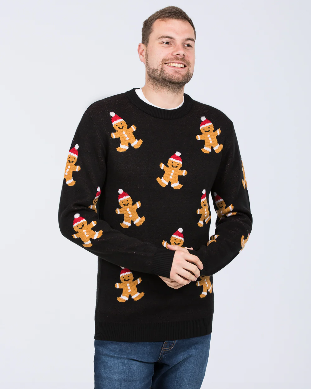 2t Tall Gingerbread Christmas Jumper (black) - Image 5