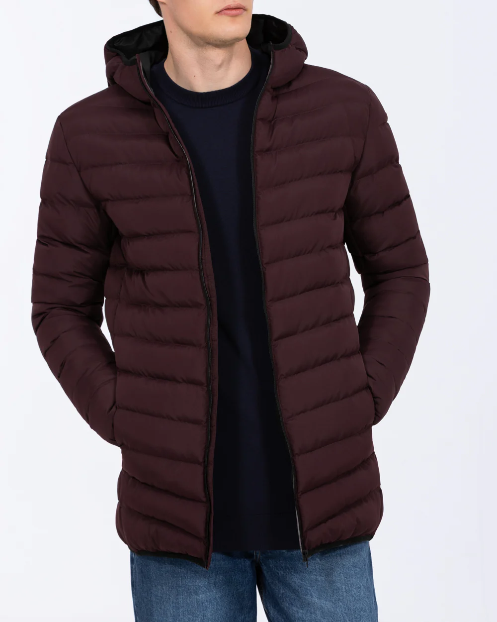 2t Grant Tall Puffer Jacket (burgundy)