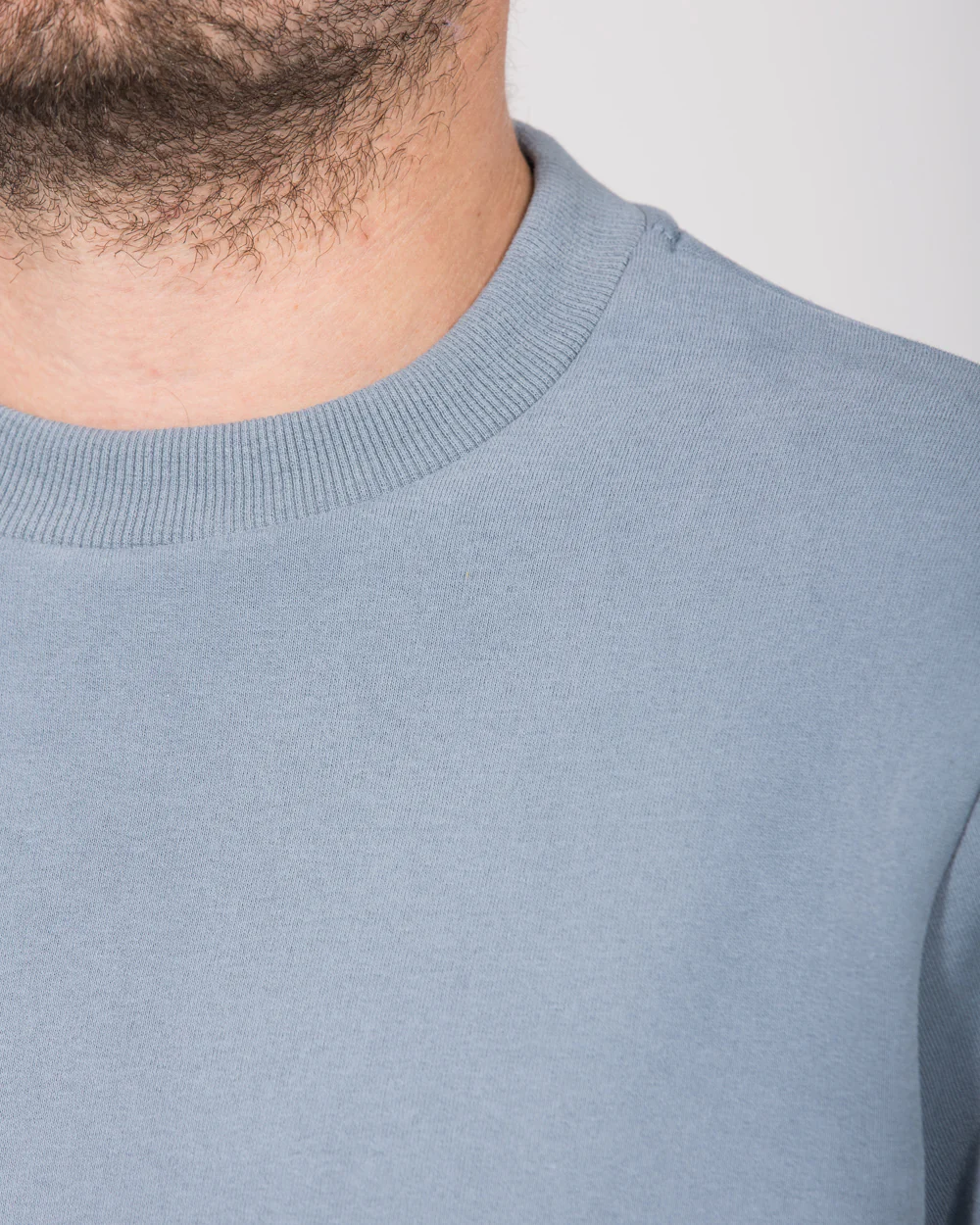 2t Hamish Tall Heavyweight Regular Fit Sweatshirt (dusky blue) - Image 3