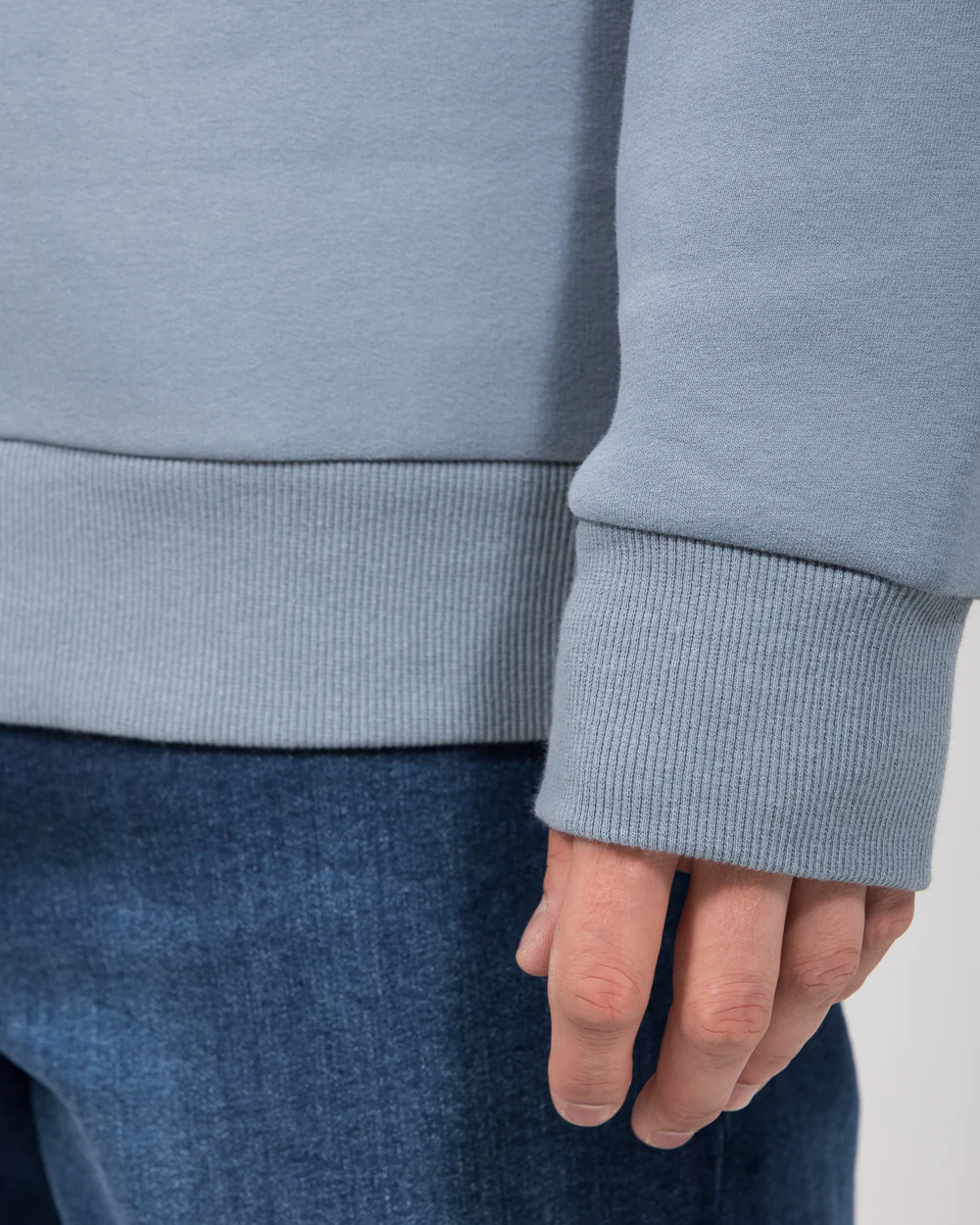 2t Hamish Tall Heavyweight Regular Fit Sweatshirt (dusky blue) - Image 4