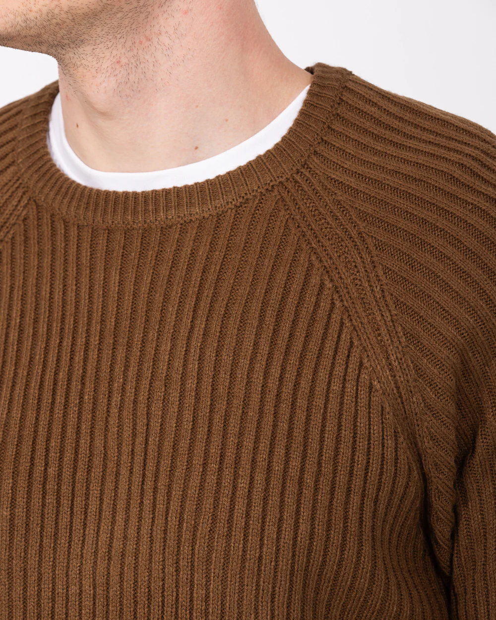 2t Harris Tall Chunky Knit Jumper (khaki) - Image 3