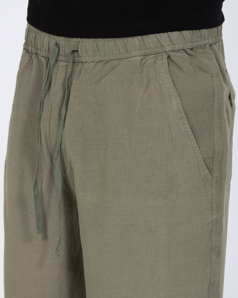 2t Harrison Tall Linen Blend Pull On Trousers (sage) - Image 3
