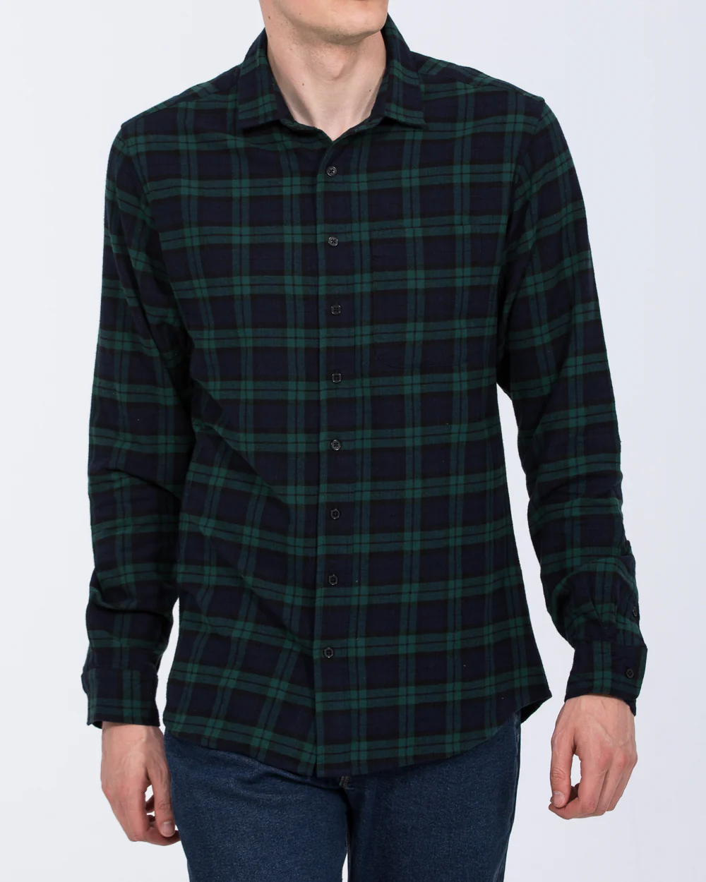 2t Jackson Tall Oxford Shirt (green check)