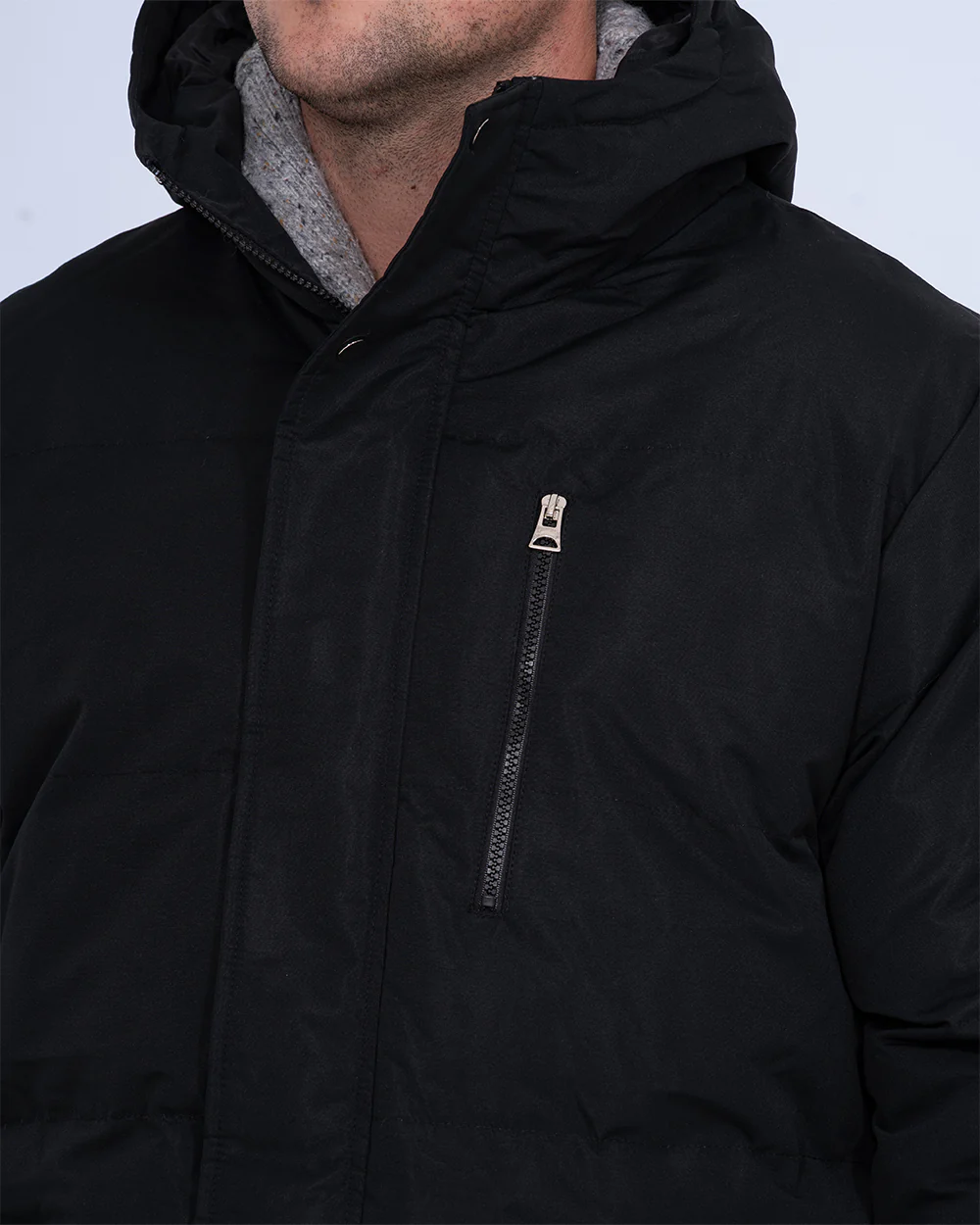2t Jamie Tall Longline Puffer Jacket (black) - Image 3