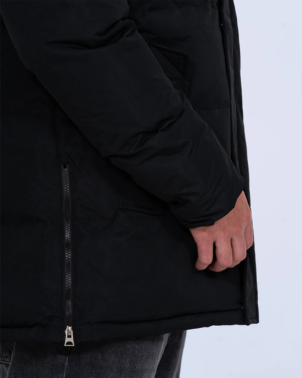 2t Jamie Tall Longline Puffer Jacket (black) - Image 5