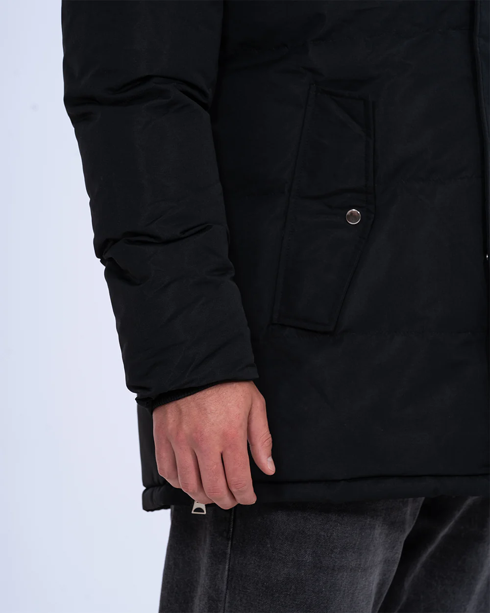 2t Jamie Tall Longline Puffer Jacket (black) - Image 6