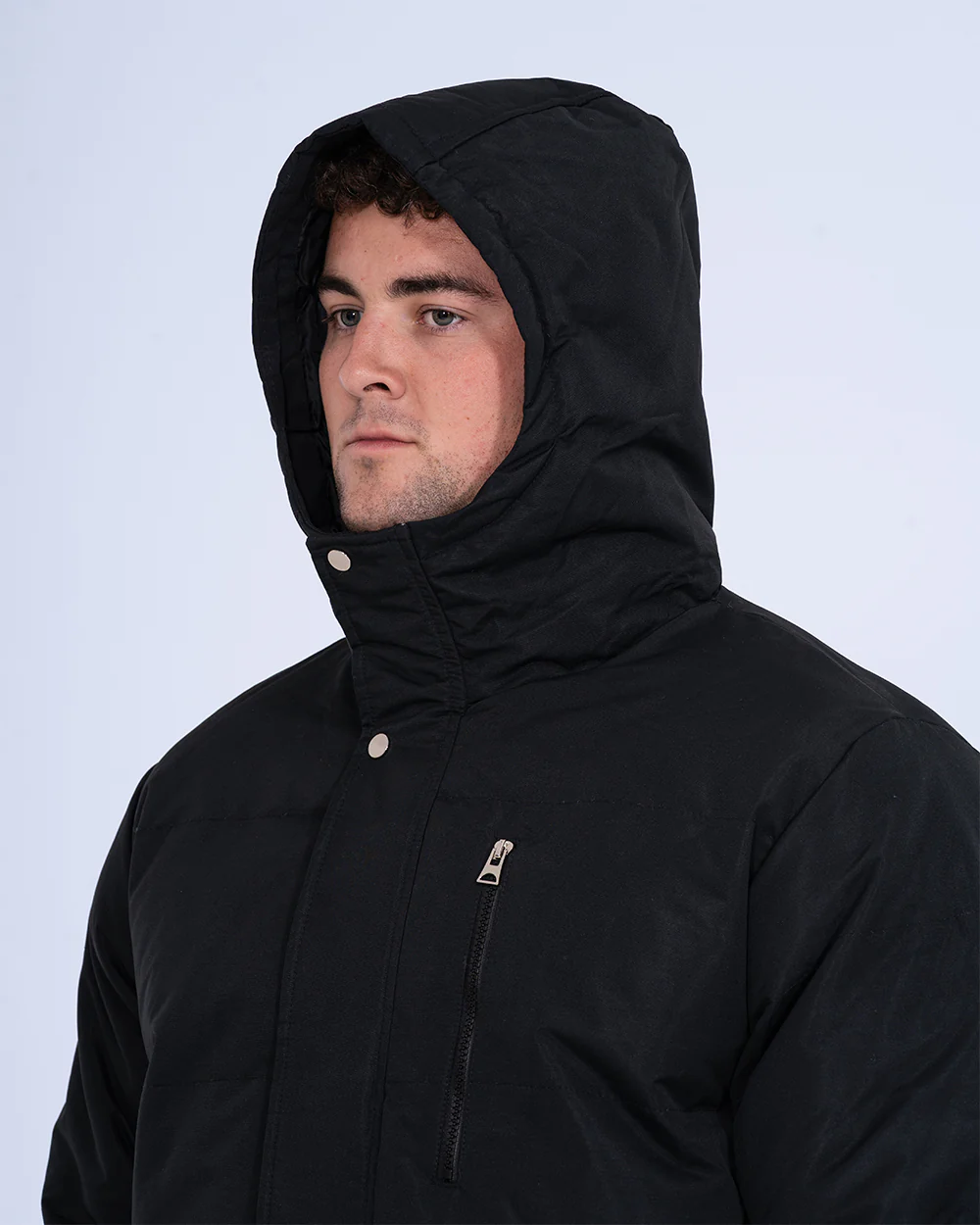2t Jamie Tall Longline Puffer Jacket (black) - Image 7