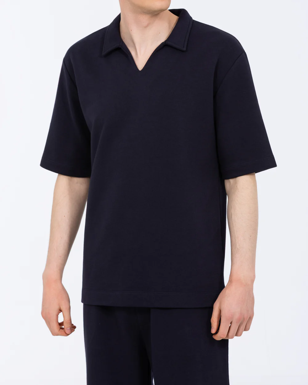 2t Jarvis Tall Oversized Polo (navy)