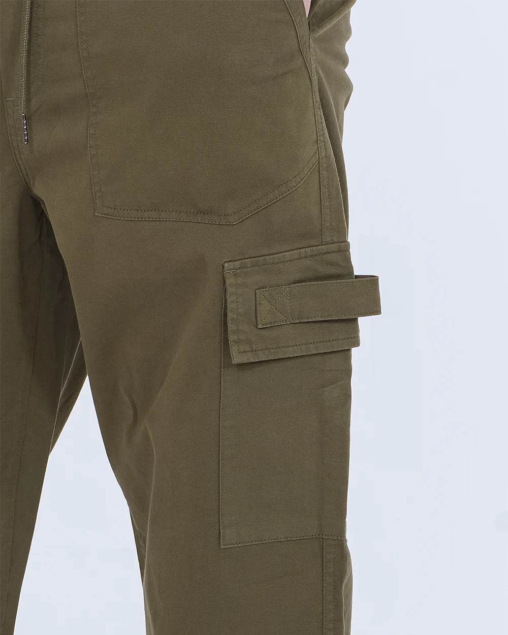2t Jayden Regular Fit Tall Utility Cargo Trousers (khaki) - Image 3