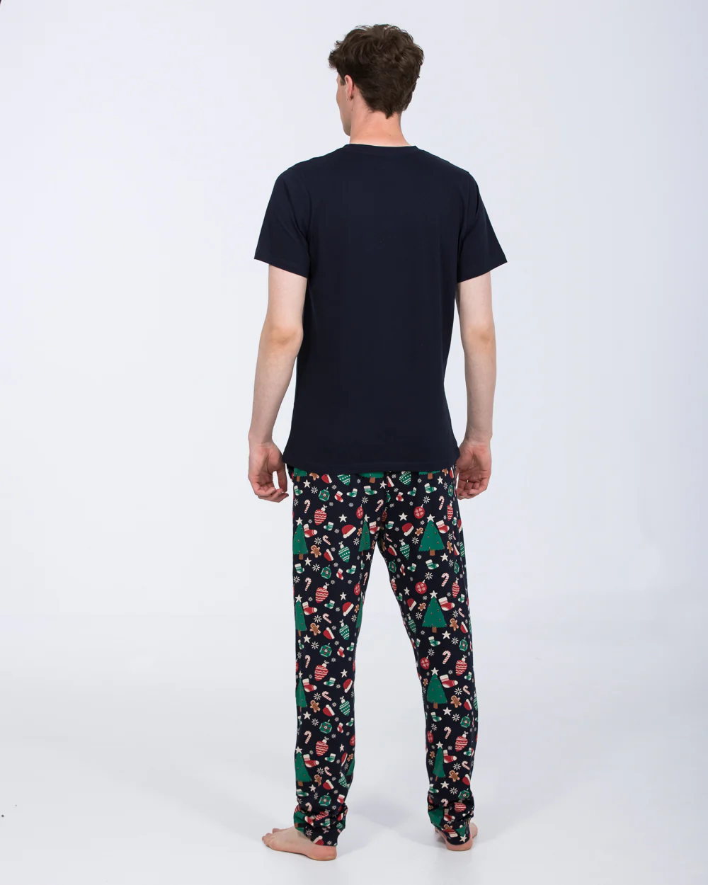 2t Jimmy Tall Mens Christmas Pyjama Set (navy) - Image 2