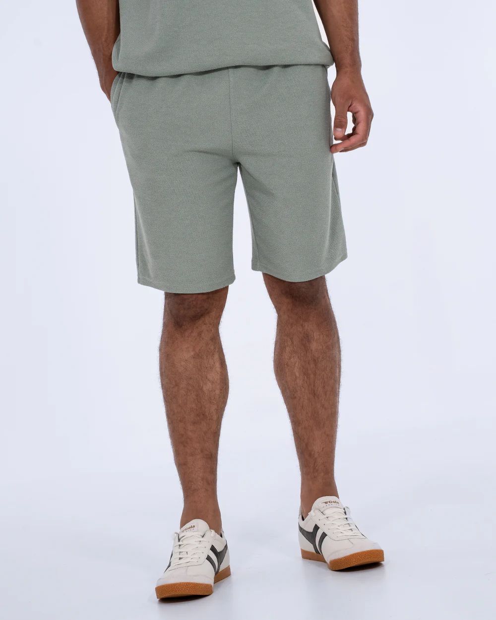 2t Kai Tall Textured Shorts (light teal) - Image 3