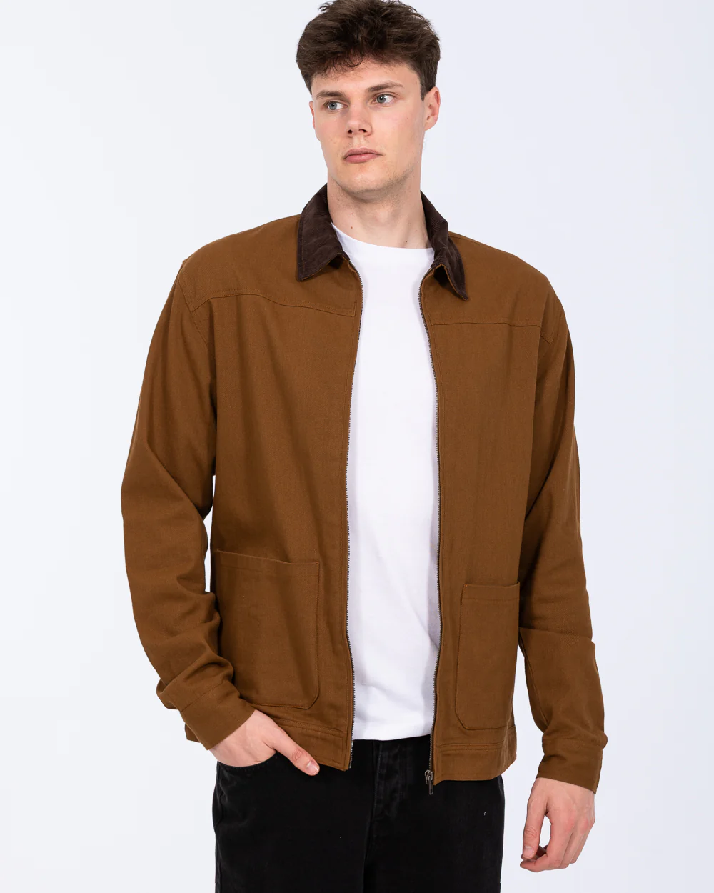 2t Kayden Tall Cord Collar Cotton Jacket (camel) - Image 3