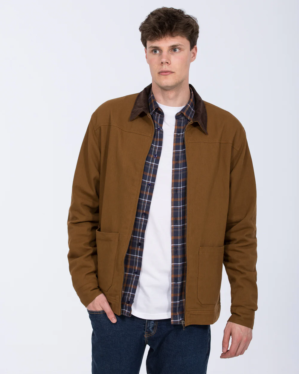 2t Kayden Tall Cord Collar Cotton Jacket (camel) - Image 8