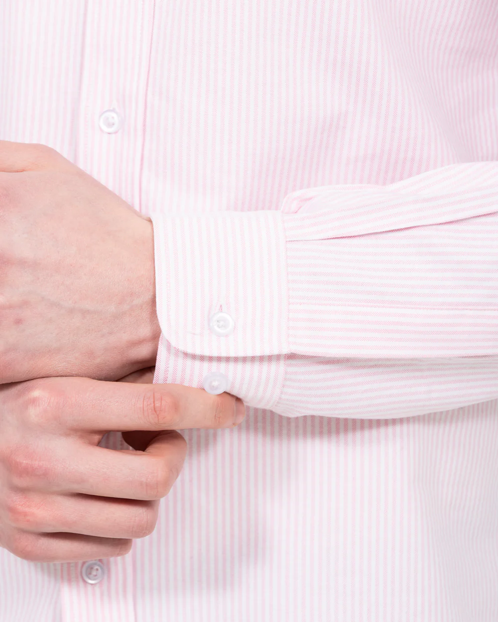 2t Leo Slim Fit Tall Oxford Shirt (pink stripe) - Image 5