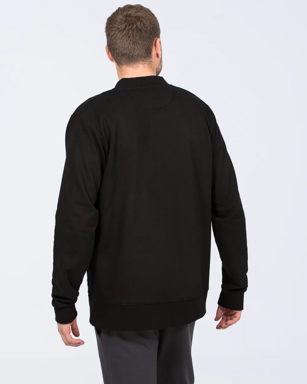 2t Lewis Tall Jersey Bomber Jacket (black) - Image 2