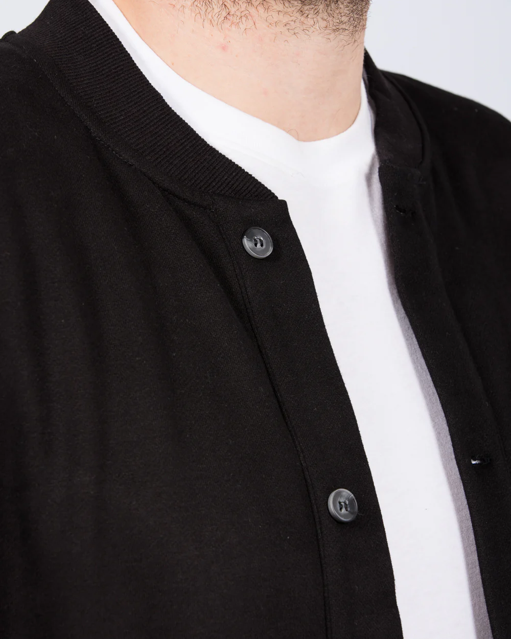 2t Lewis Tall Jersey Bomber Jacket (black) - Image 3