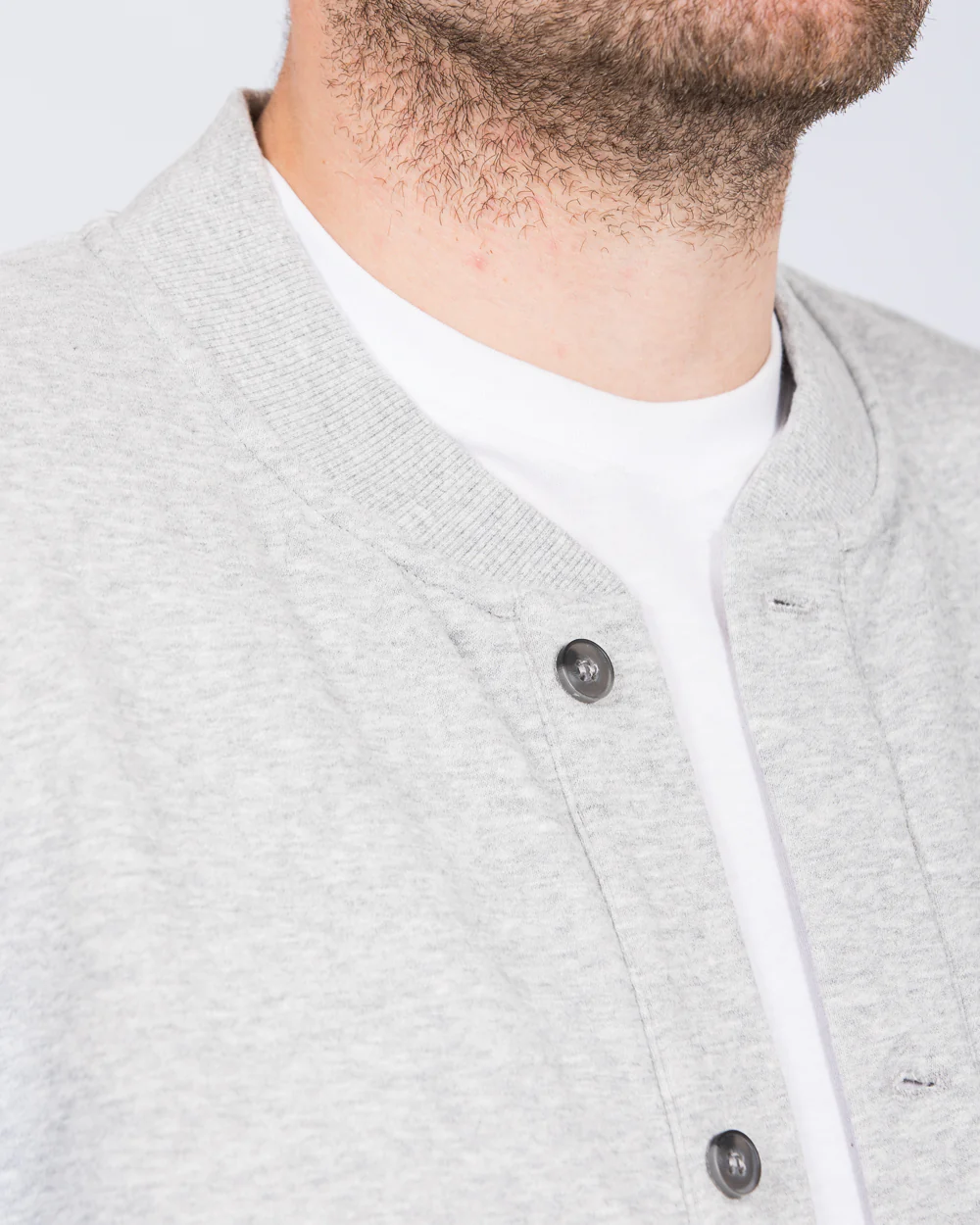 2t Lewis Tall Jersey Bomber Jacket (grey) - Image 3