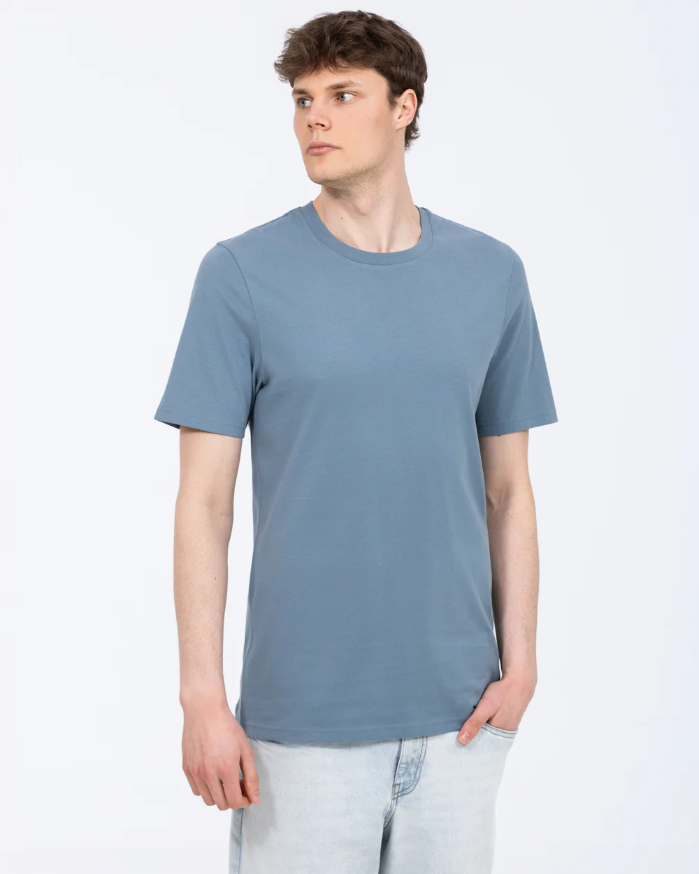 2t Liam Tall Regular Fit T-Shirt (mid blue) - Image 5