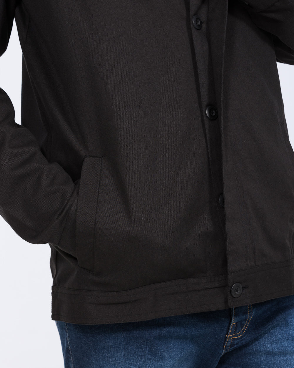 2t Linton Tall Cotton Harrington Shacket (black) - Image 4