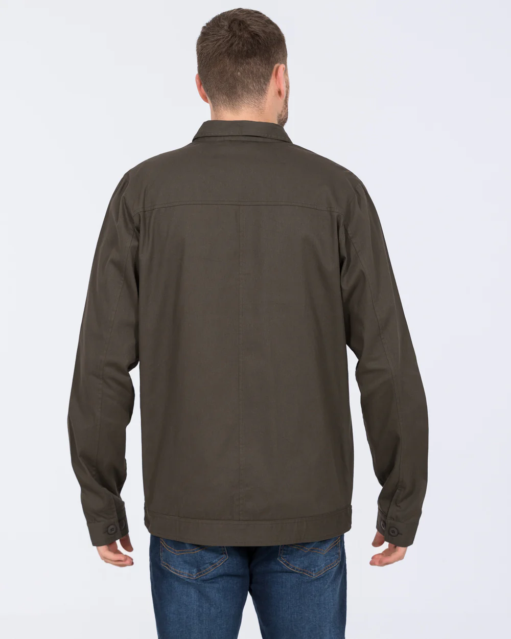 2t Linton Tall Cotton Harrington Shacket (khaki) - Image 2