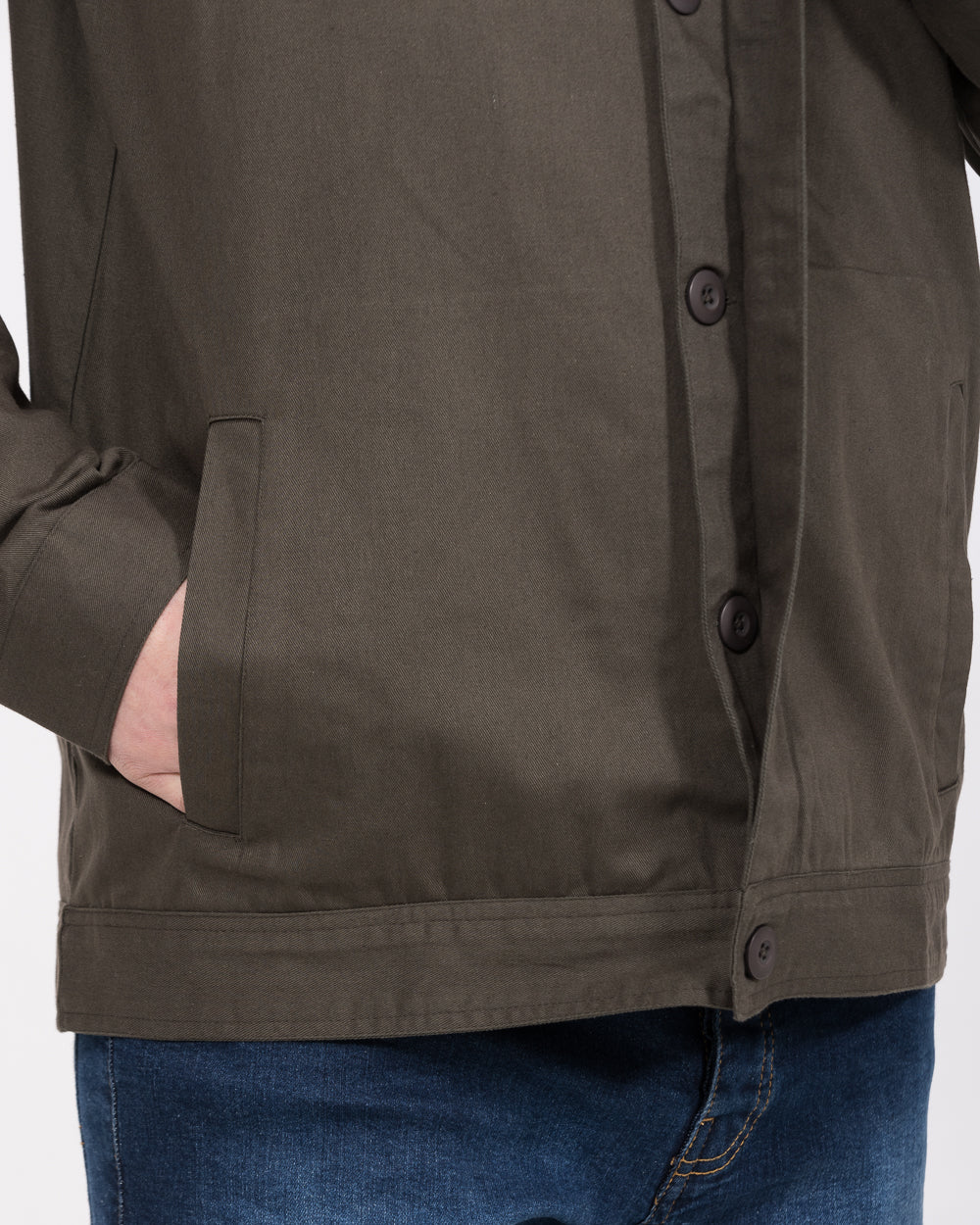 2t Linton Tall Cotton Harrington Shacket (khaki) - Image 4