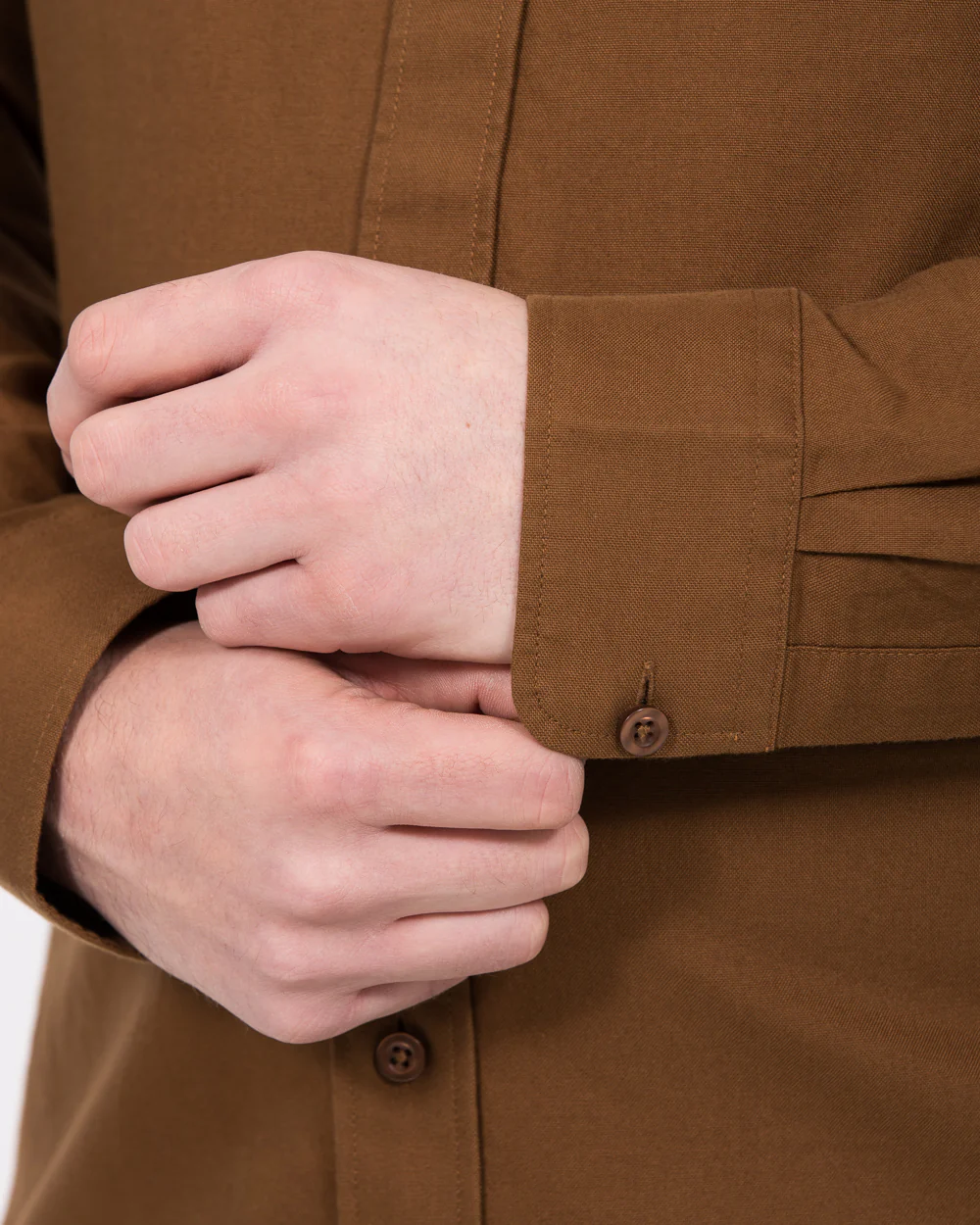 2t Logan Slim Fit Tall Oxford Shirt (tan) - Image 4