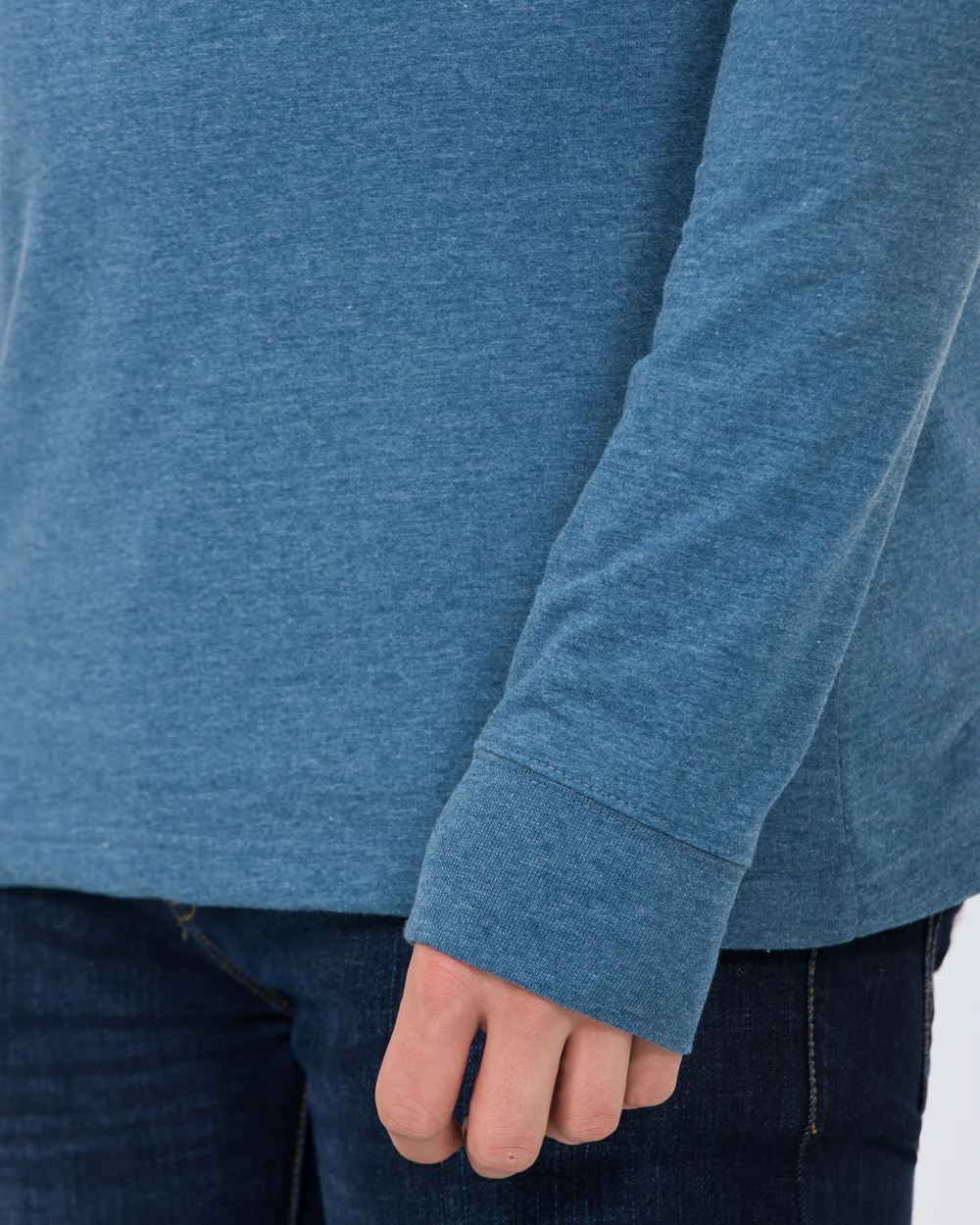 2t Samuel Long Sleeve Tall T-Shirt (denim) - Image 3