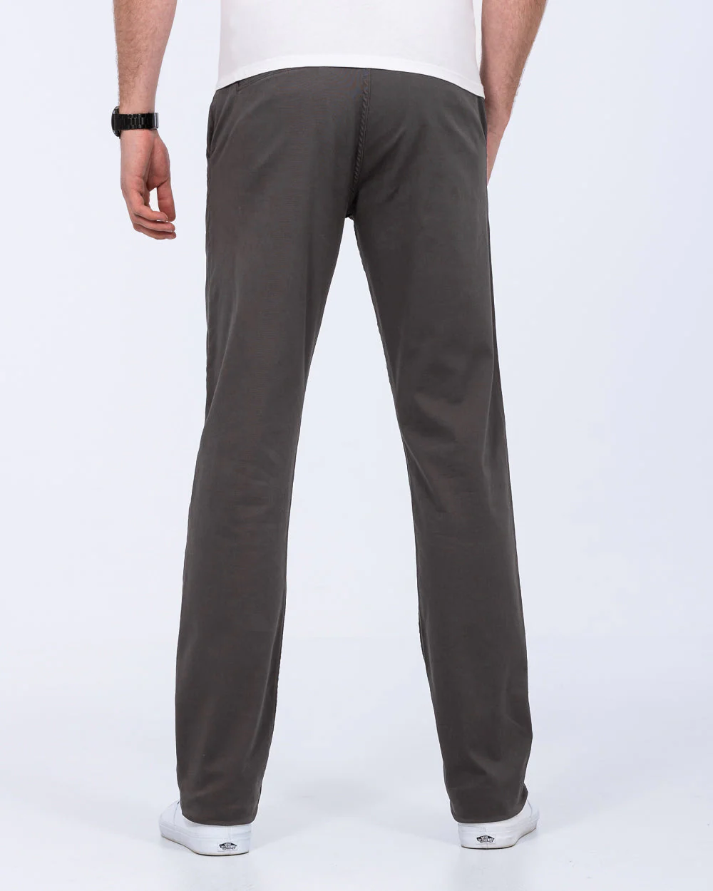 2t Marco Regular Fit Tall Chinos (mid grey) - Image 3