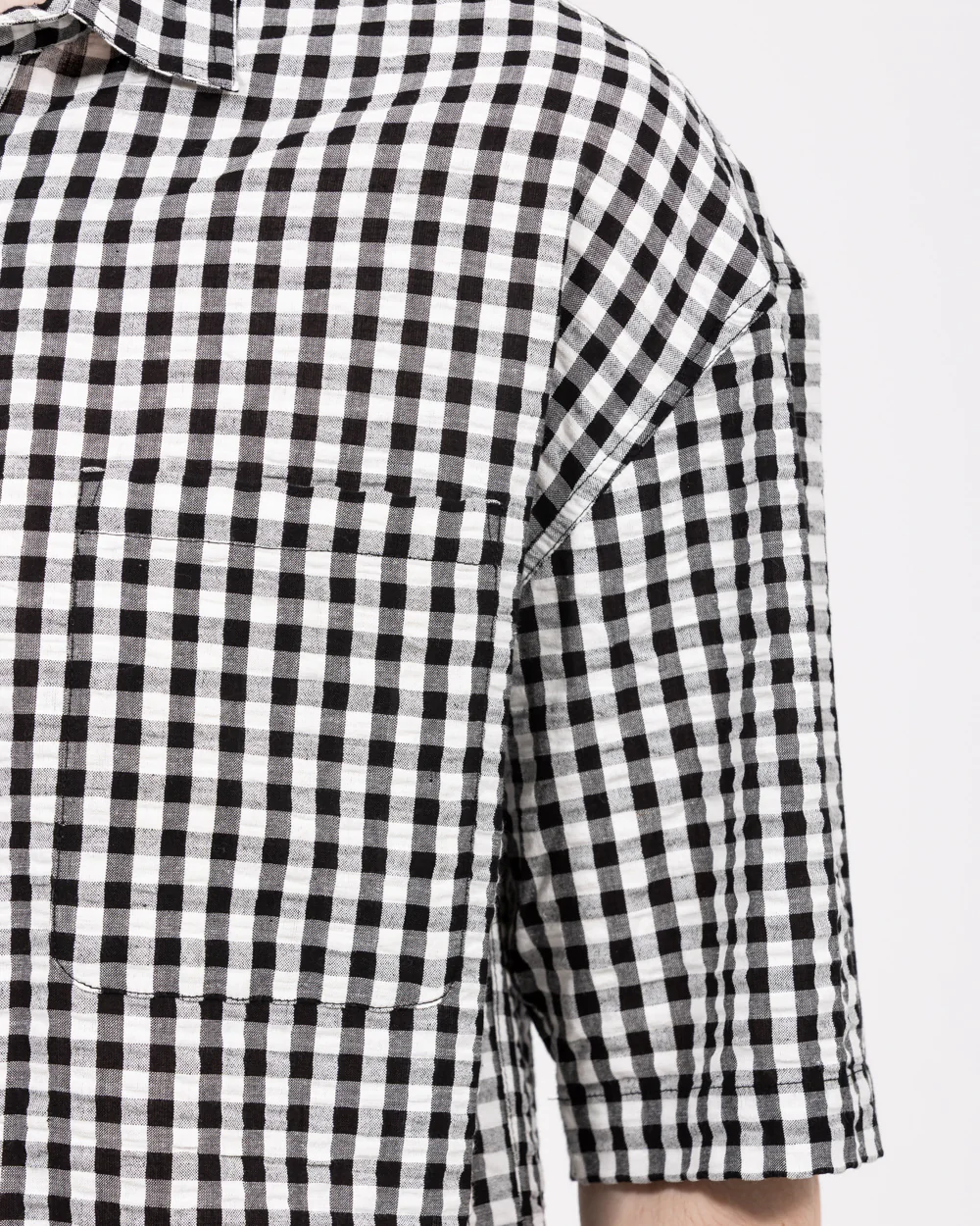 2t Mark Tall Relaxed Short Sleeve Shirt (black pattern) - Image 5