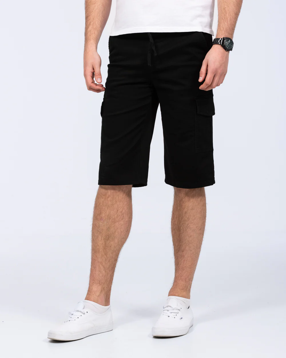 2t Mateo Tall Cargo Shorts (black) - Image 4