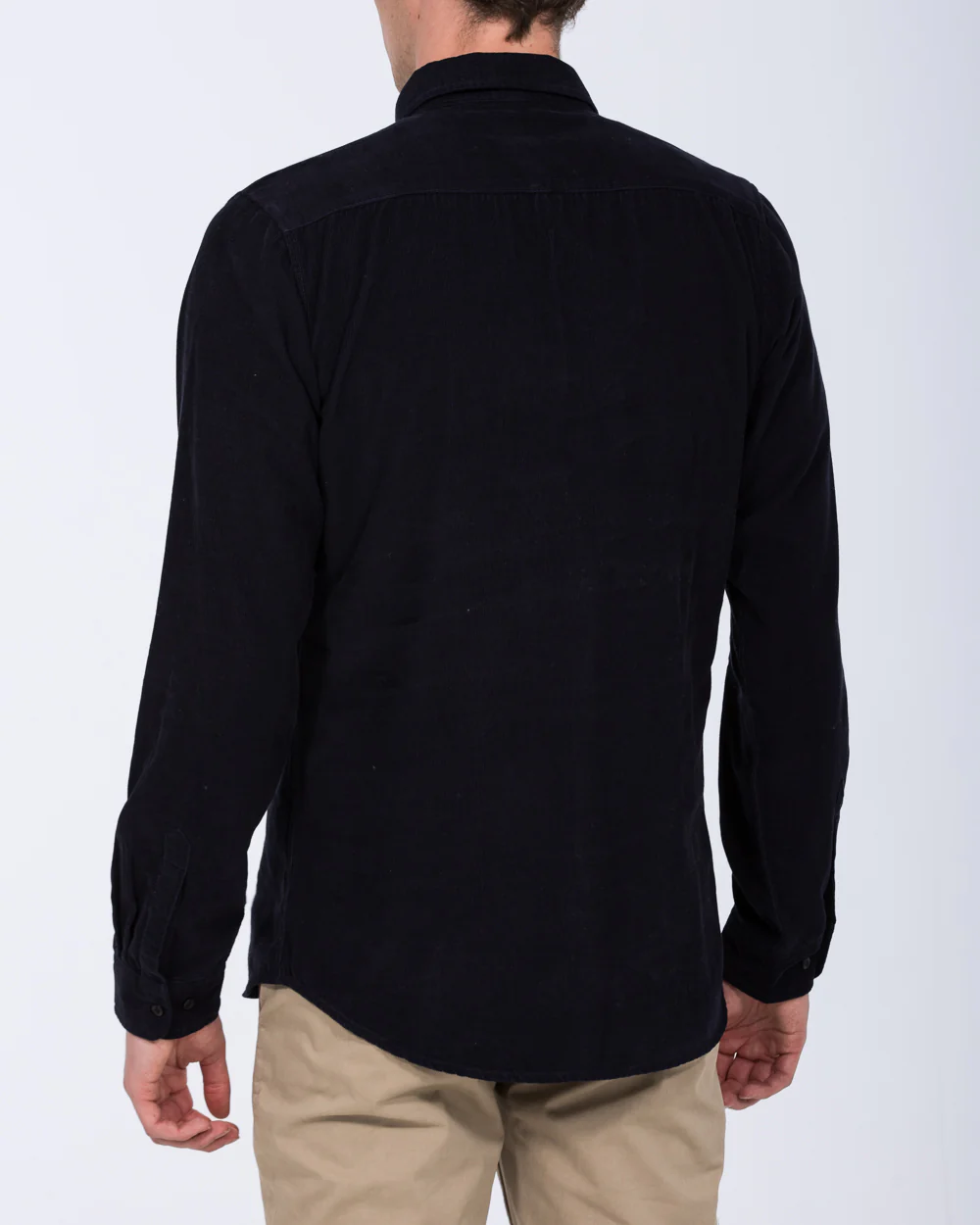 2t Nash Tall Slim Fit Cord Oxford Shirt (navy) - Image 2
