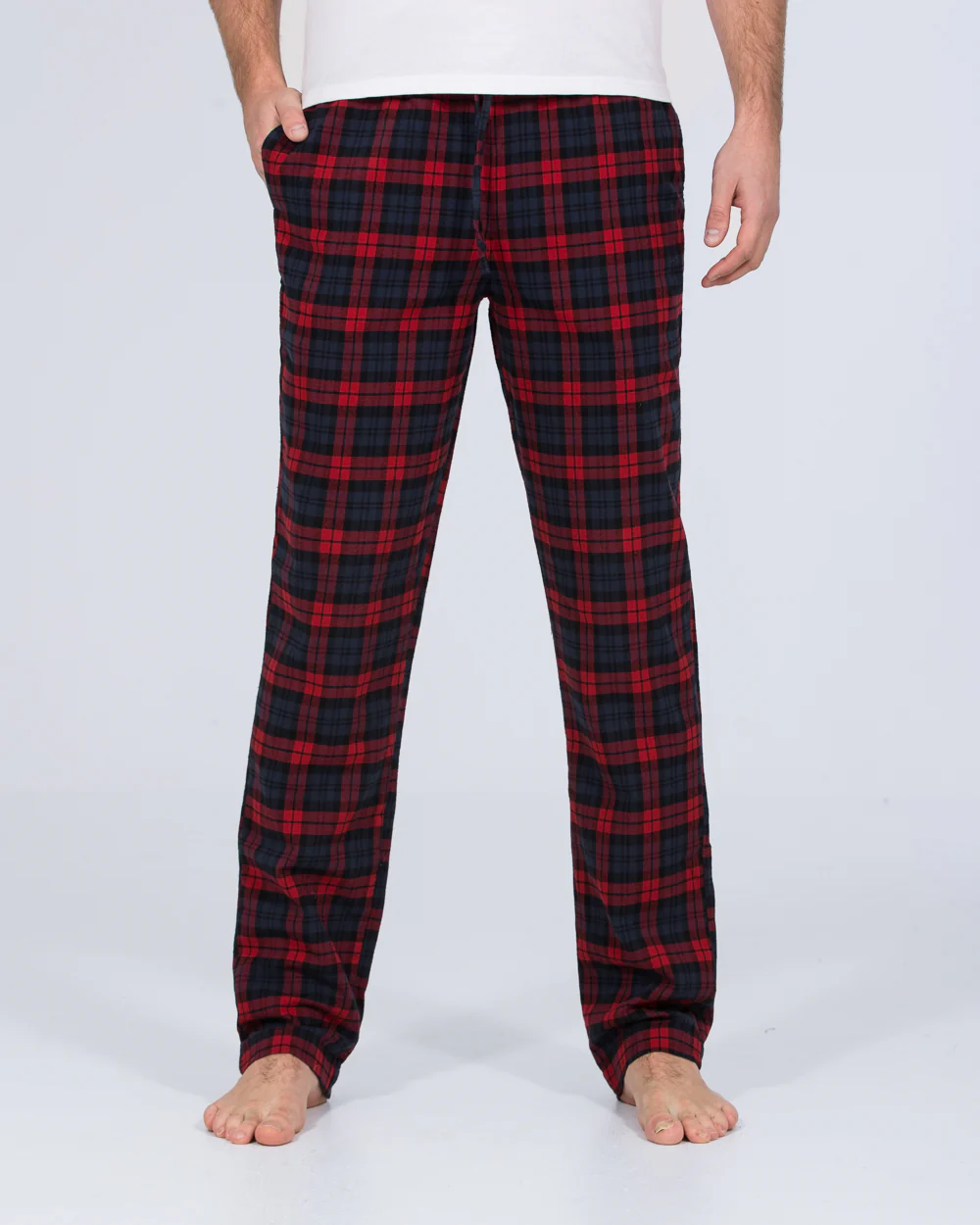 2t Pascal Tall Regular Fit Pyjama Bottoms (red/navy)