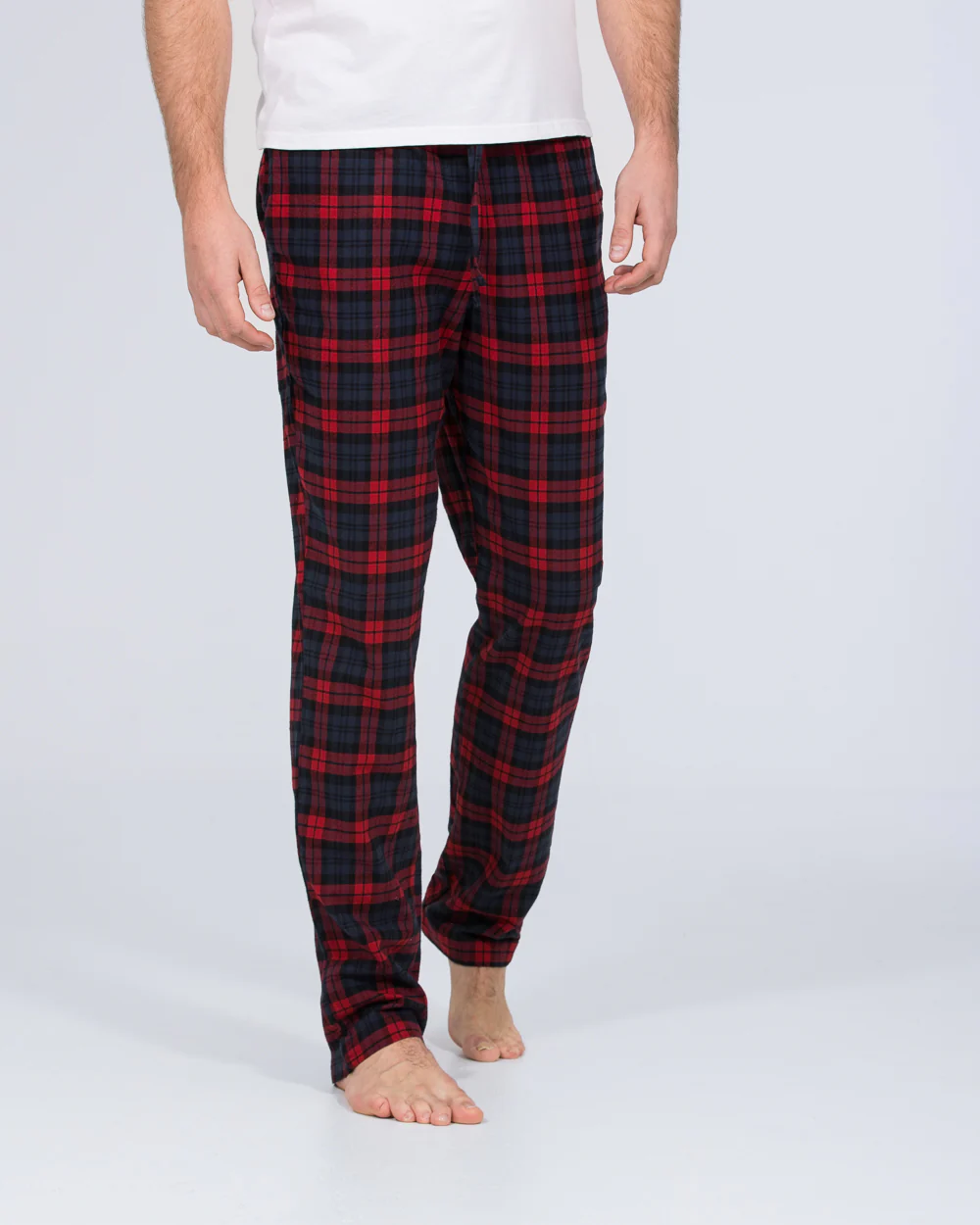 2t Pascal Tall Regular Fit Pyjama Bottoms (red/navy) - Image 3