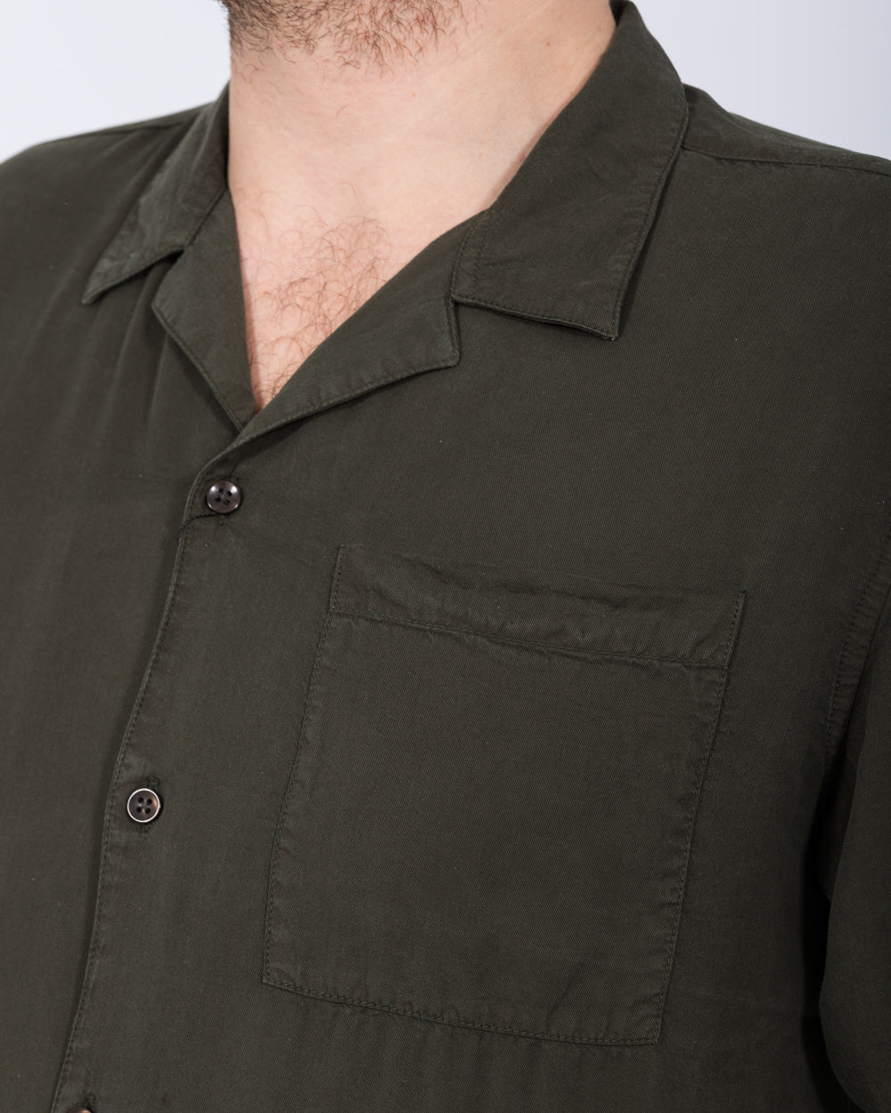 2t Reagan Tall Short Sleeve Revere Shirt (dark khaki) - Image 3