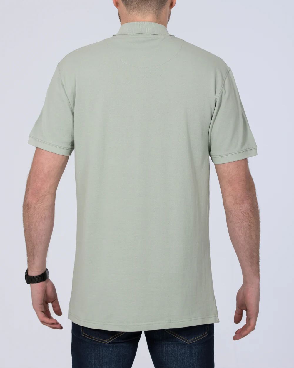 2t Regular Fit Tall Polo Shirt (mid green) - Image 4
