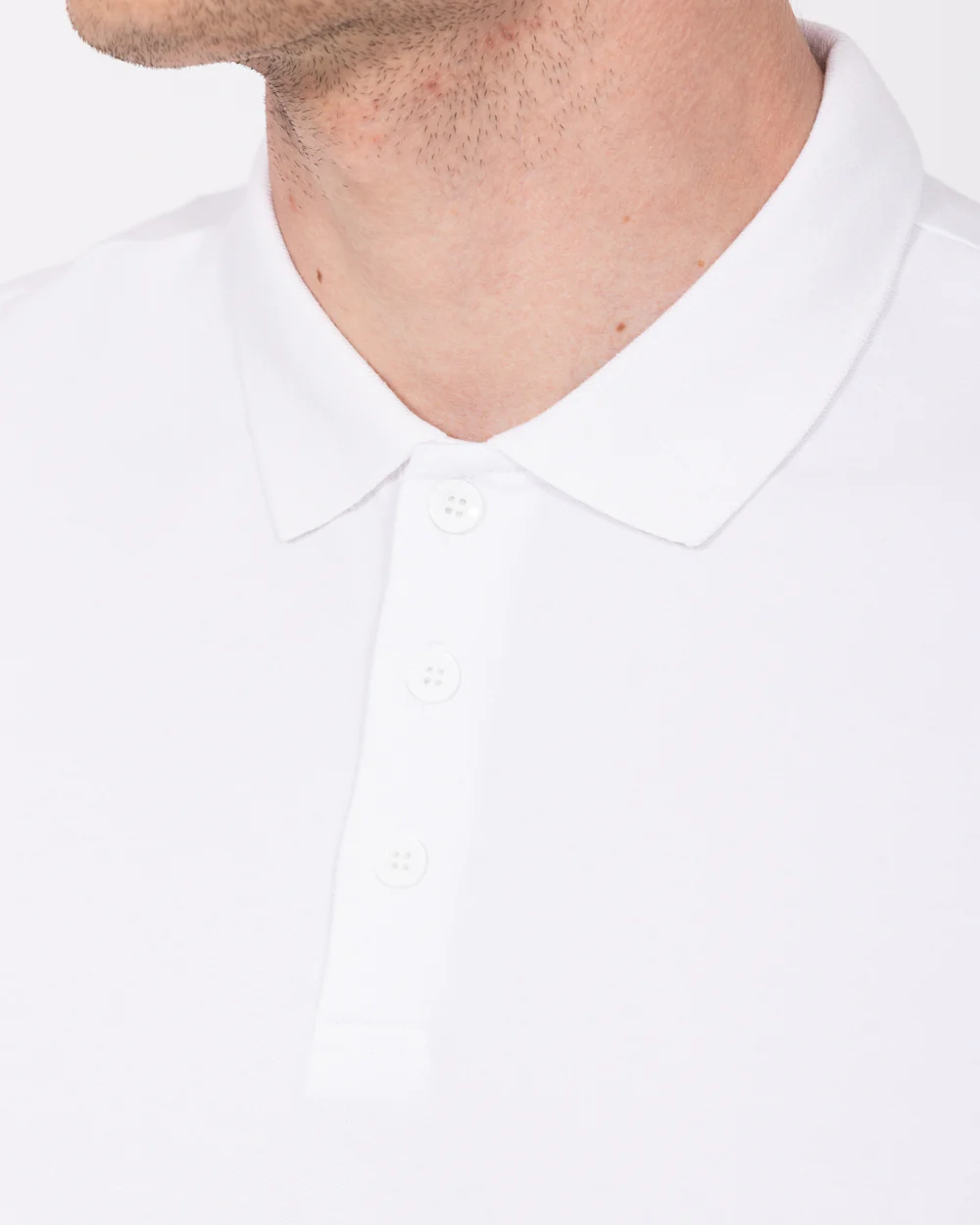2t Regular Fit Tall Polo Shirt (white) - Image 3