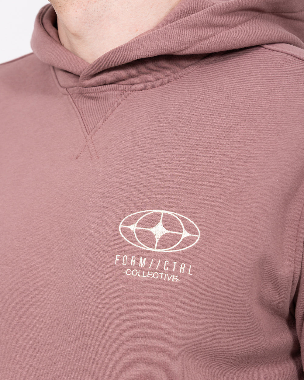 2t Reid Tall Hoodie (mauve embroidered) - Image 3