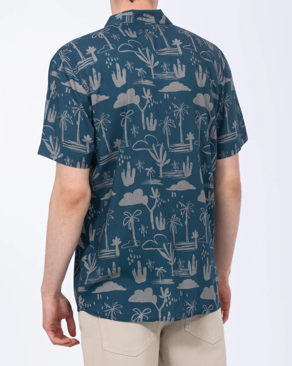2t Rhodes Tall Short Sleeve Printed Shirt (blue pattern) - Image 2