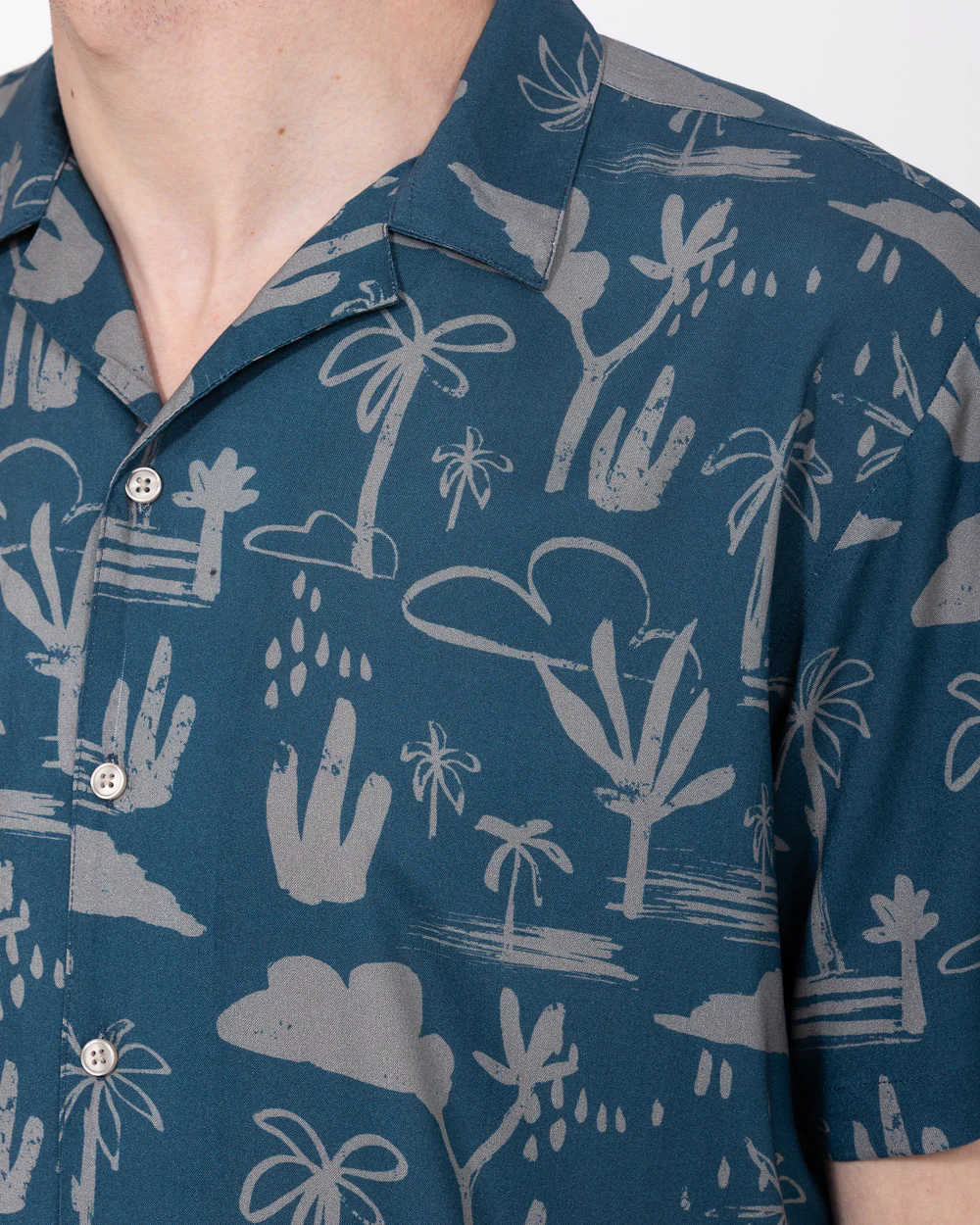 2t Rhodes Tall Short Sleeve Printed Shirt (blue pattern) - Image 3