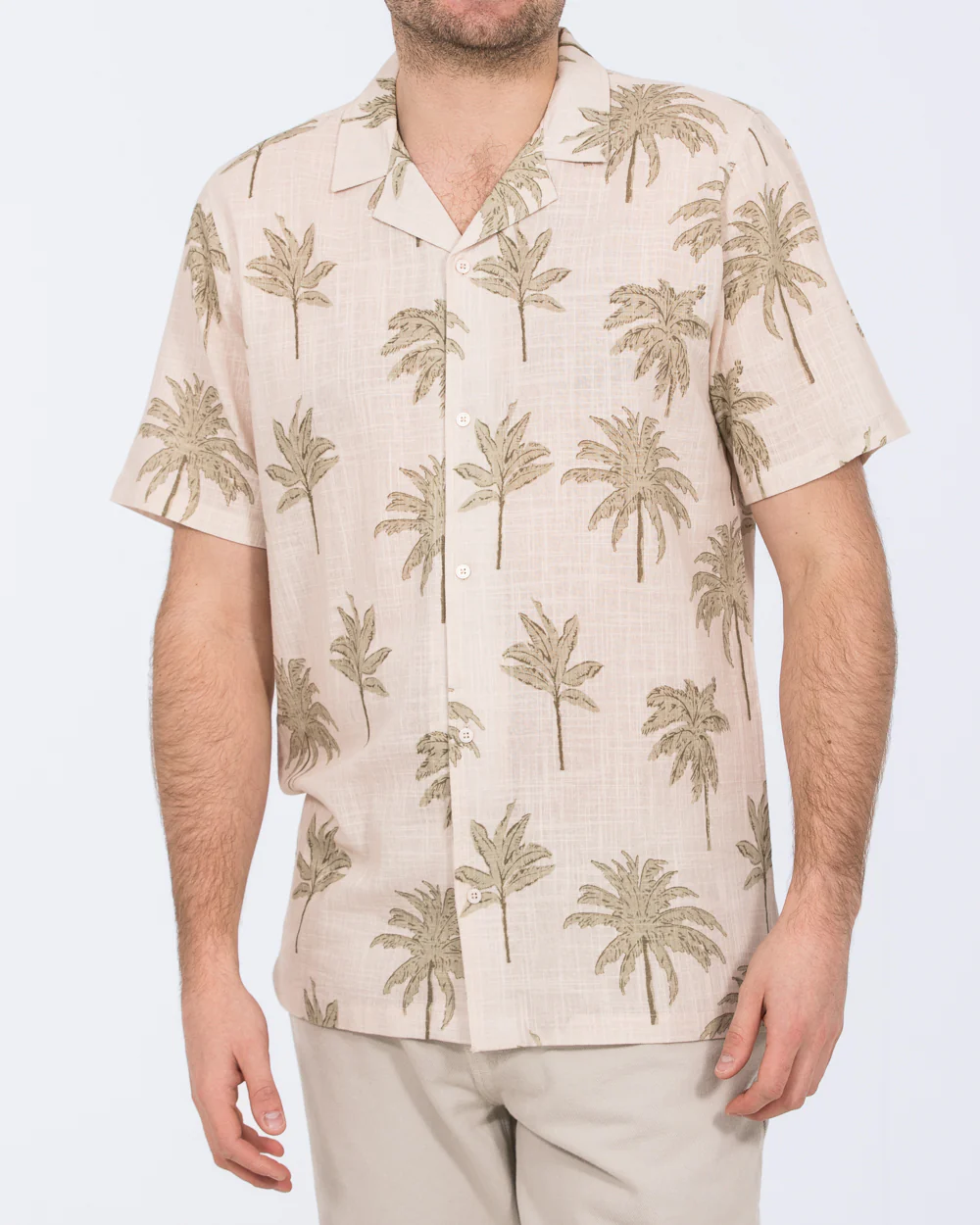 2t Rhodes Tall Short Sleeve Printed Shirt (neutral palm)