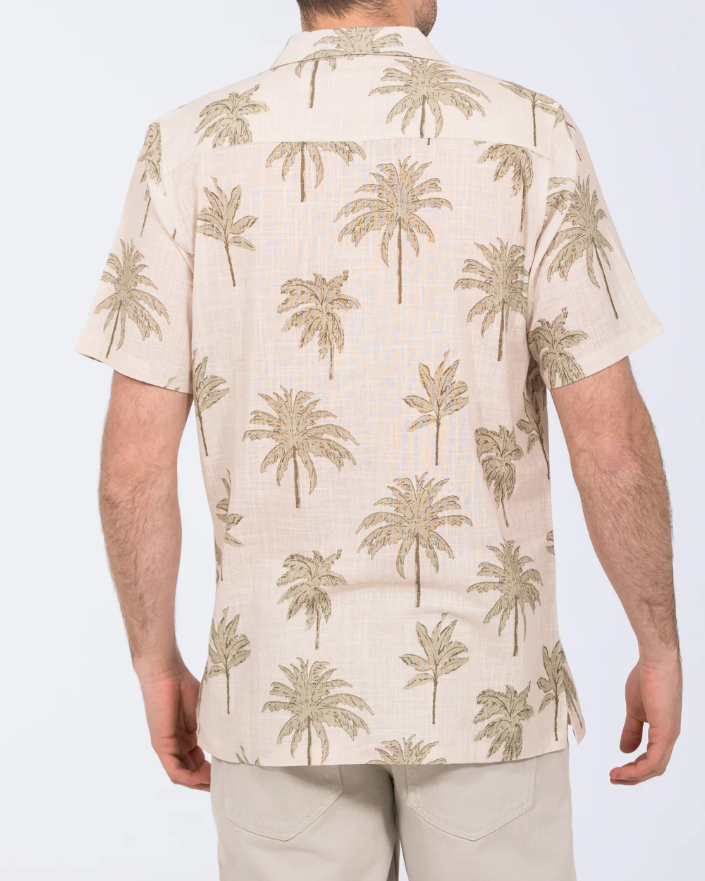 2t Rhodes Tall Short Sleeve Printed Shirt (neutral palm) - Image 2