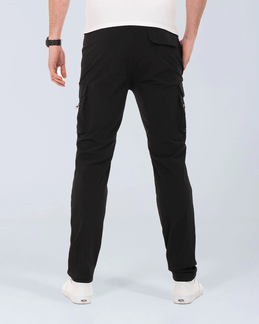 2t Roman Tall Utility Cargo Trousers (black) - Image 3