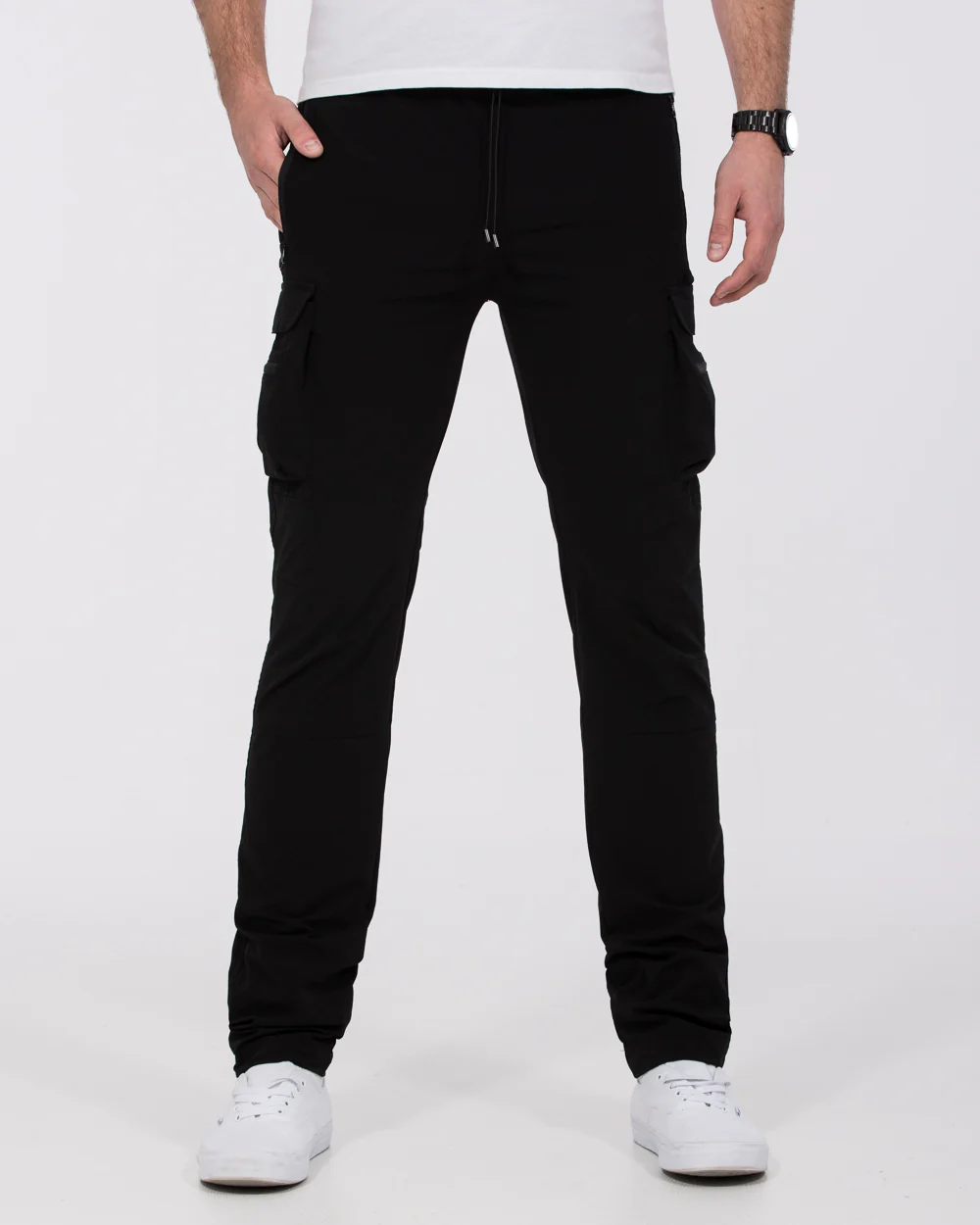 2t Roman Tall Utility Cargo Trousers (black) - Image 4
