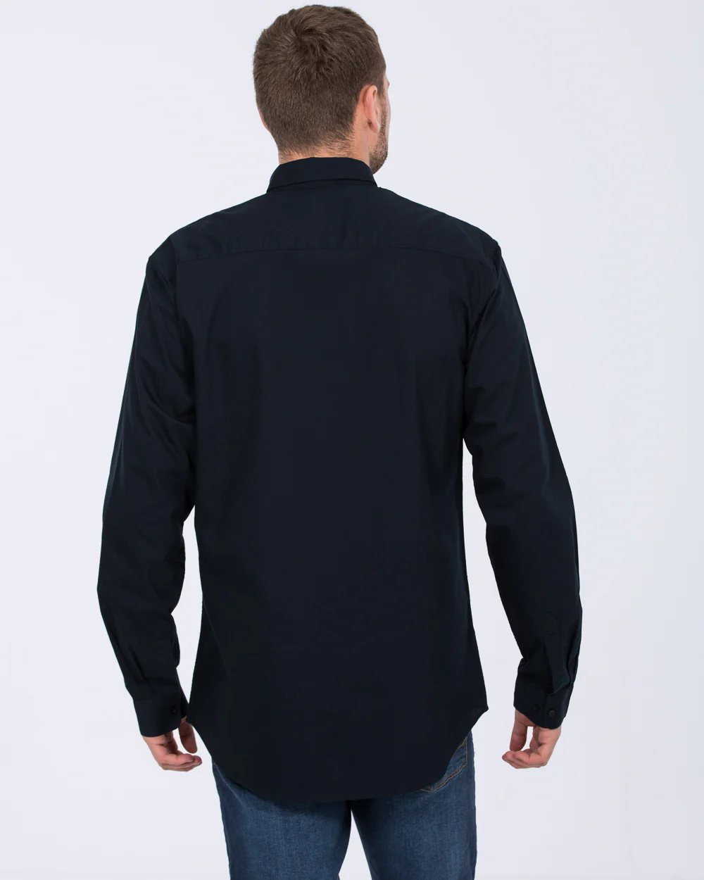 2t Russell Regular Fit Tall Oxford Shirt (navy) - Image 2