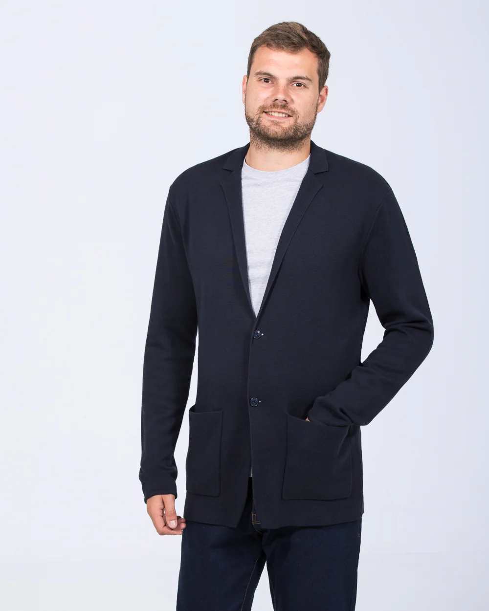 2t Santiago Tall Knitted Blazer (navy) - Image 5