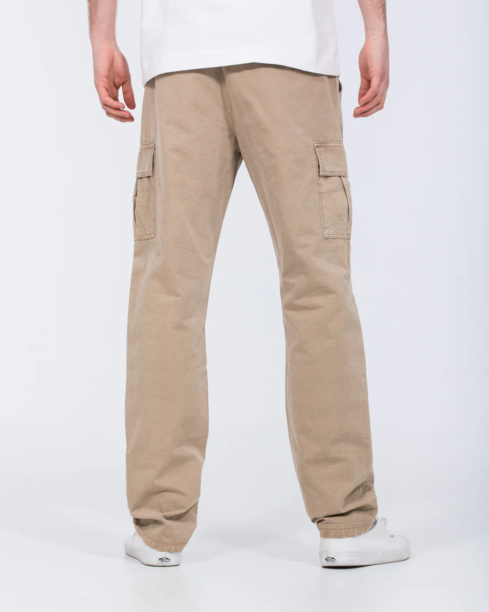 2t Shane Tall Regular Fit Ripstop Cargo Trousers (stone) - Image 2