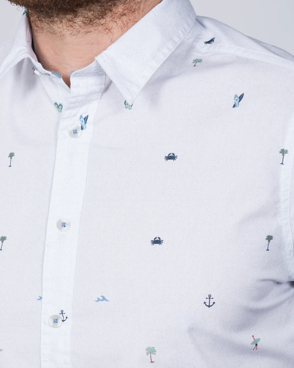 2t Short Sleeve Tall Shirt (white) - Image 2