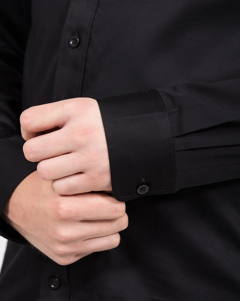2t Slim Fit Extra Tall Formal Shirt (black) - Image 5