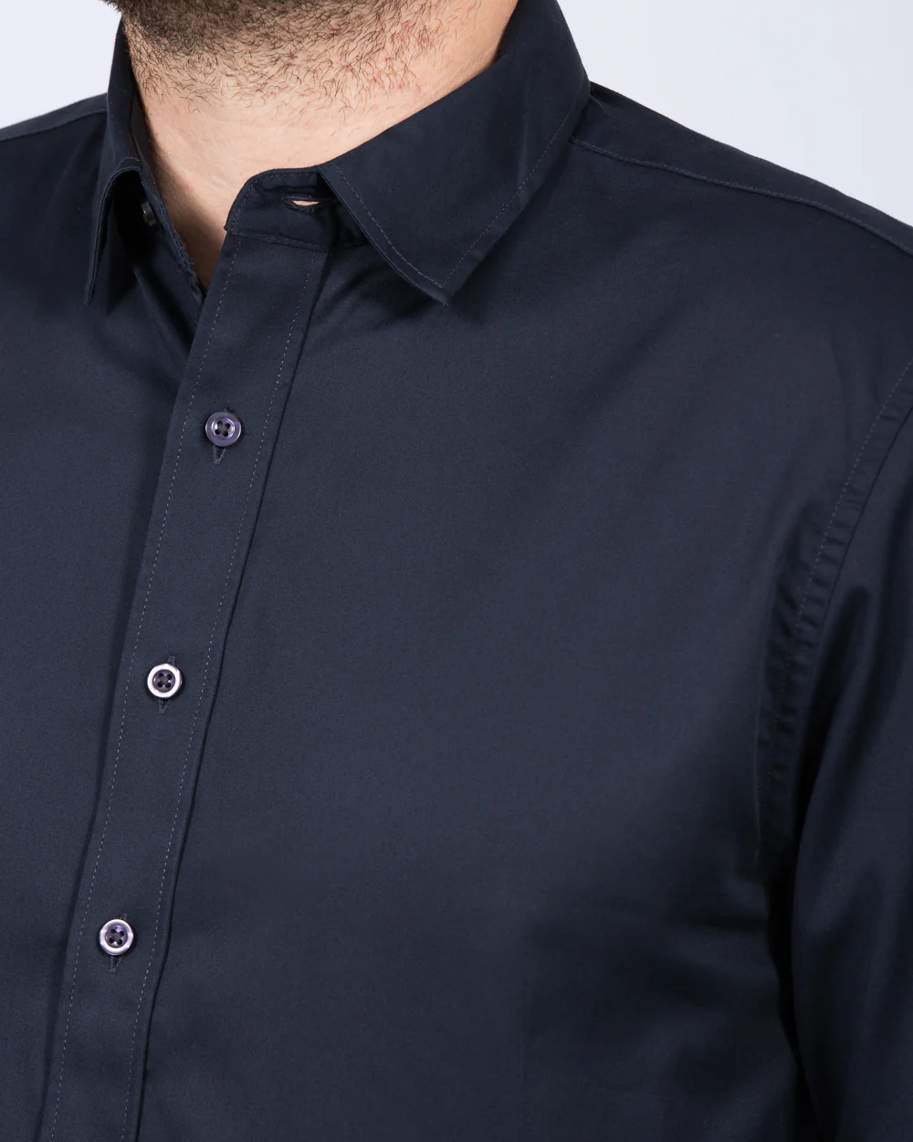 2t Slim Fit Extra Tall Formal Shirt (navy) - Image 3