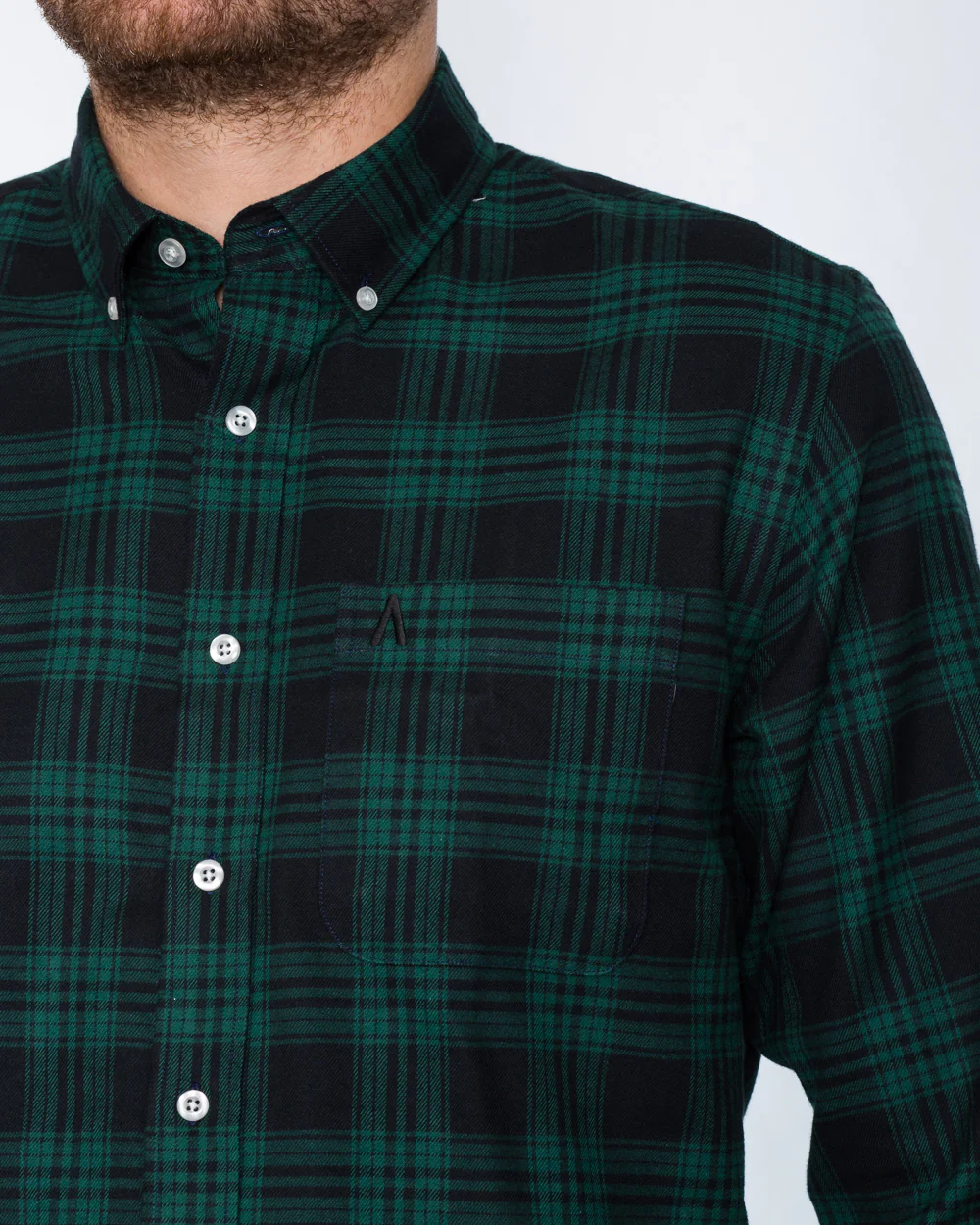 2t Slim Fit Long Sleeve Tall Shirt (black watch) - Image 2